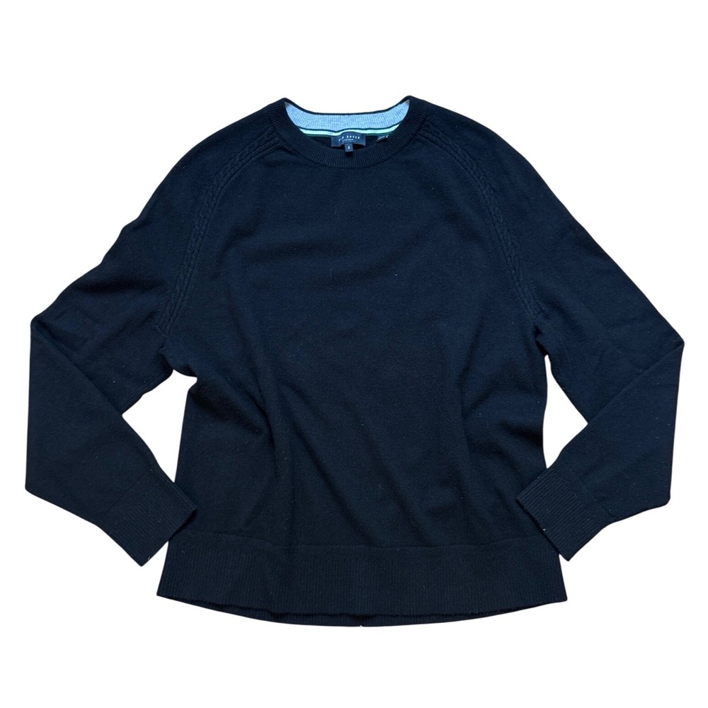 Ted Baker Cashmere Sweater Mens Black Excellent Crewneck Glant Knit SIZE 5 XL